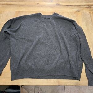 T Tahari Women's Gray Crewneck Top